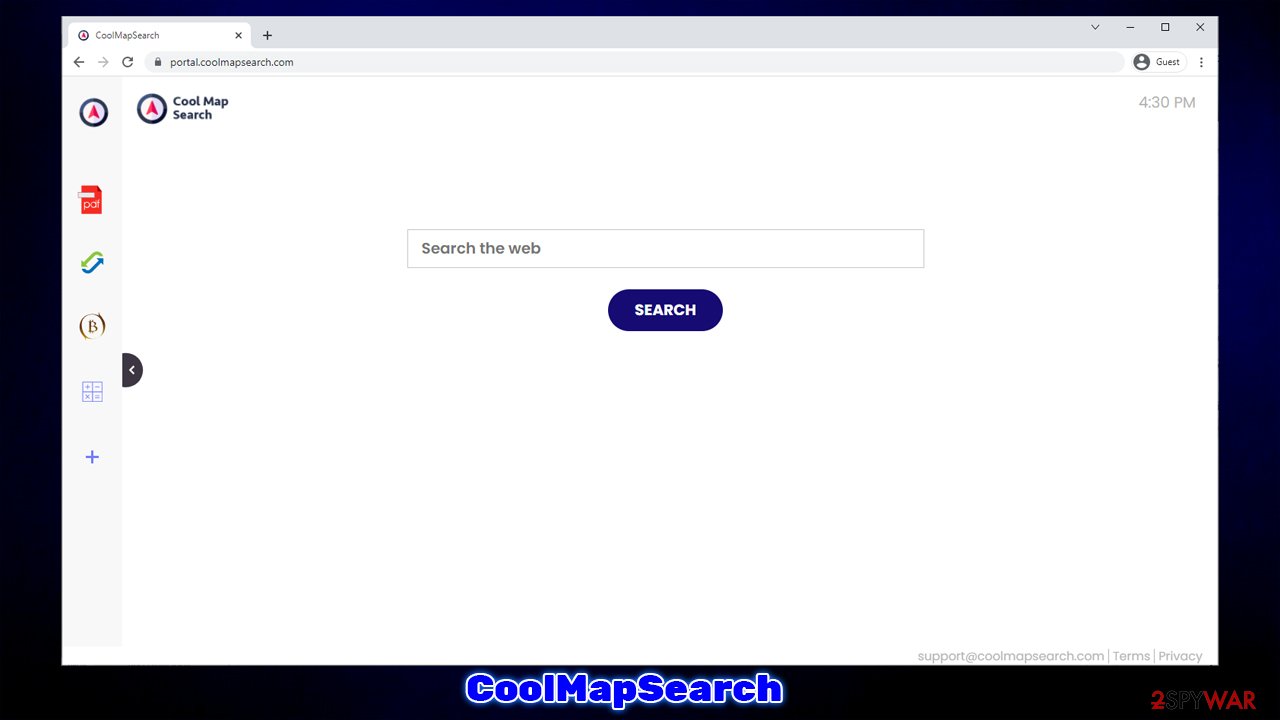 CoolMapSearch browser hijacker