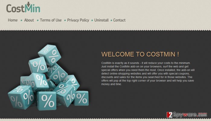 Costmin website Costmin website