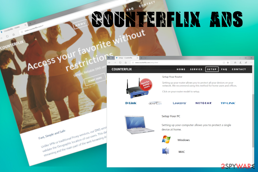 Counterflix ad virus