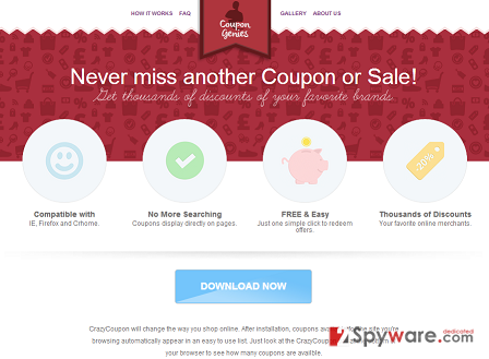 Coupon Genies adware snapshot Coupon Genies adware snapshot