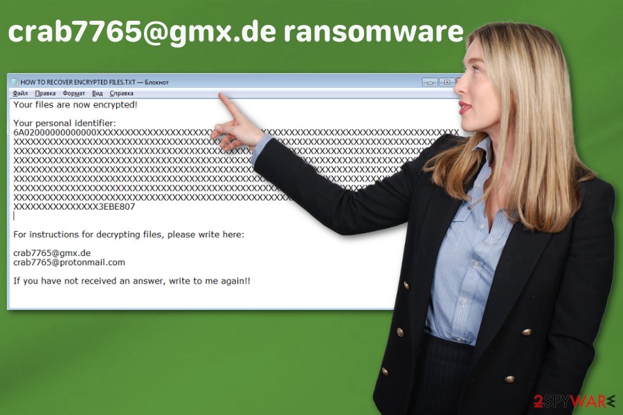 crab7765@gmx.de ransomware