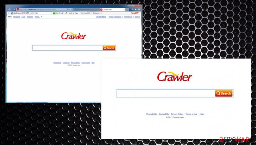 Crawler.com Le virus de chenille PUP 