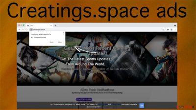 Creatings.space ads