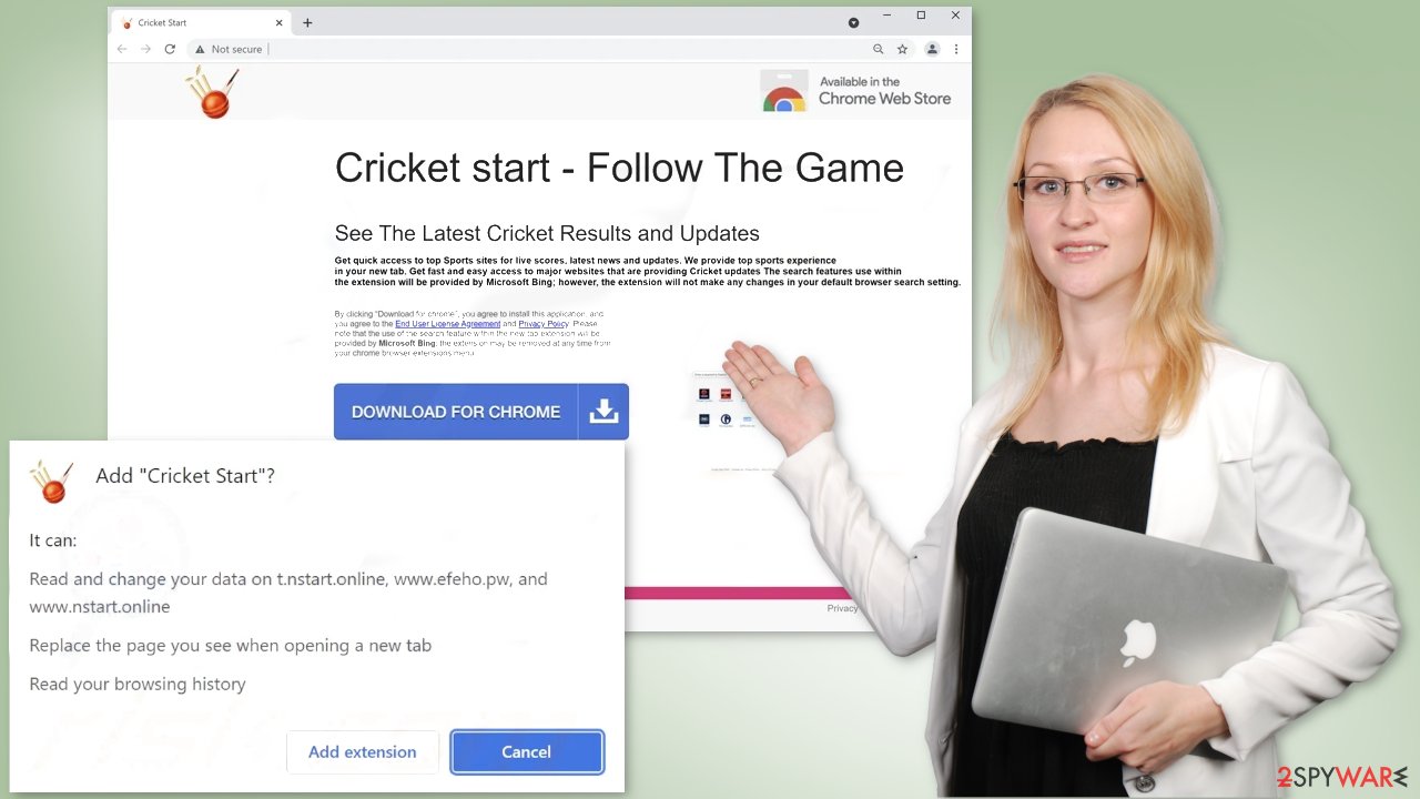 Cricket Start browser hijacker