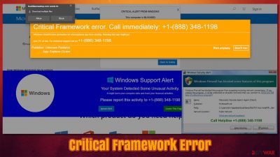 Critical Framework Error scam