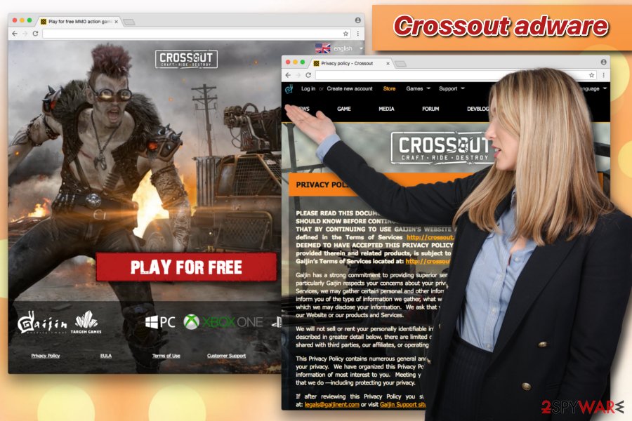 Crossout adware