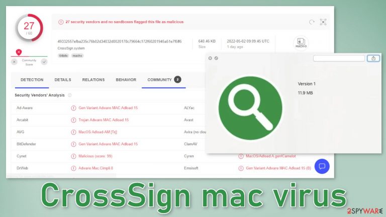 CrossSign mac virus