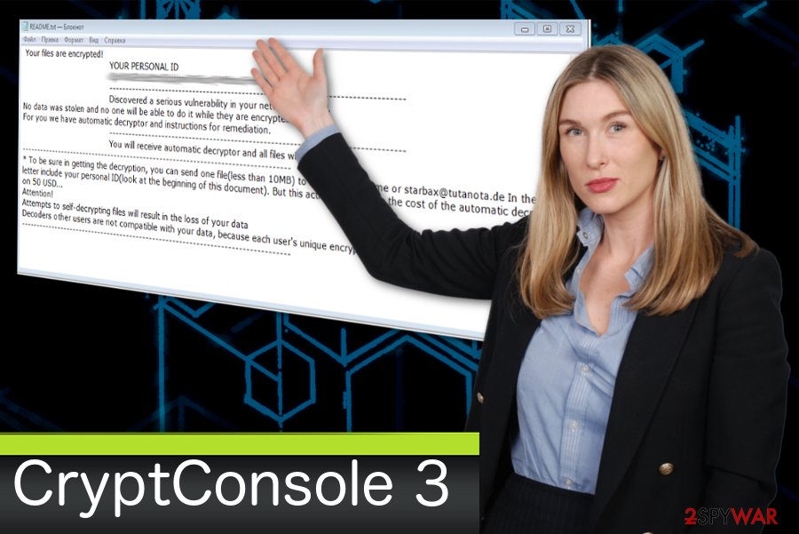 CryptConsole 3 ransomware virus 