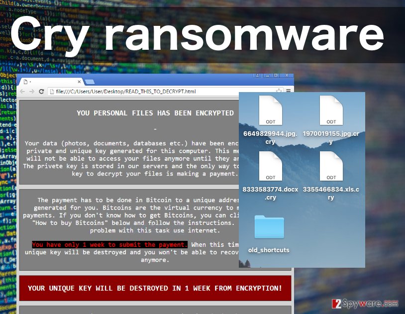 Remove Cry ransomware virus (Improved Guide)