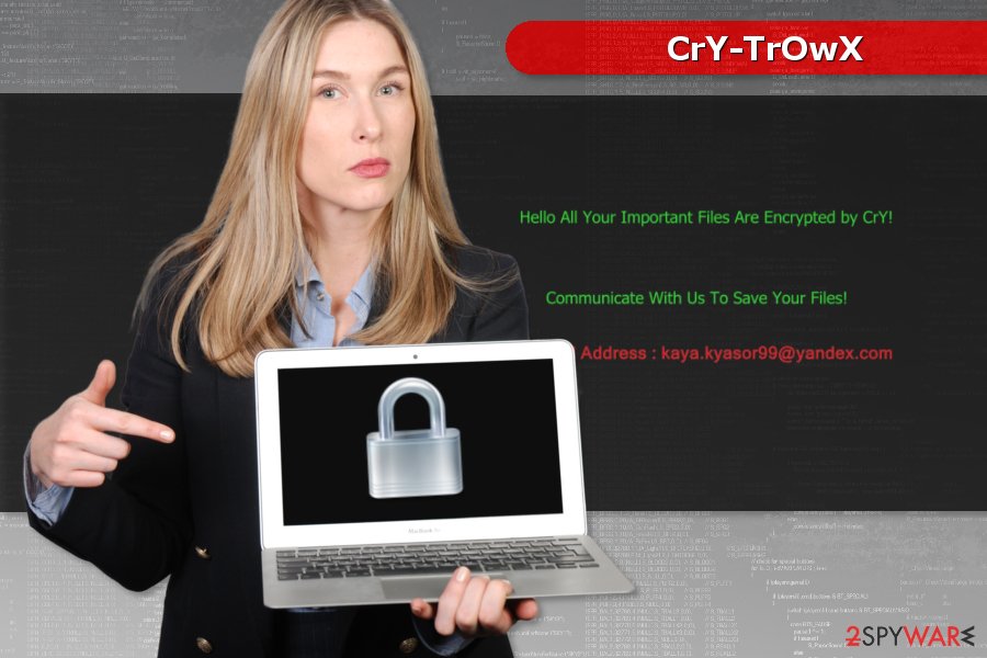 Image of CrY-TrOwX ransomware