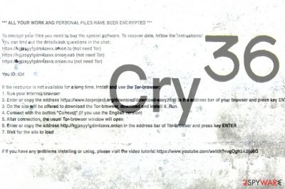 Cry36 ransomware