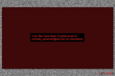 Background picture by Crypt12 ransomware