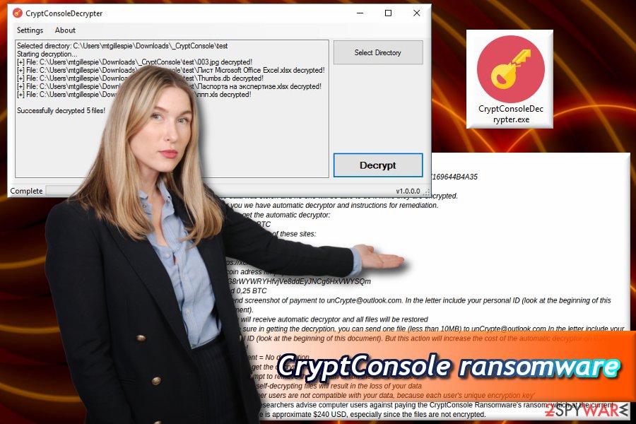 CryptConsole ransomware