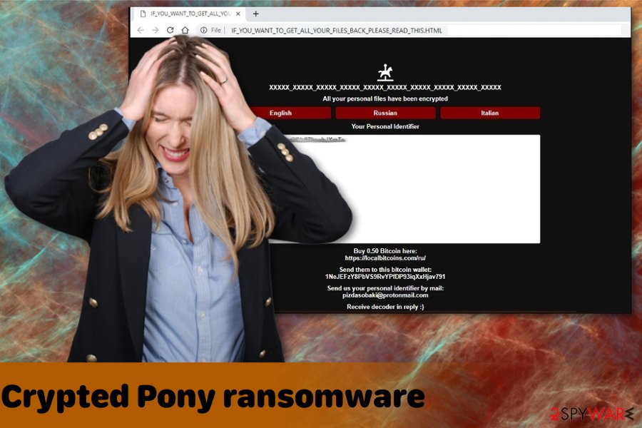 Crypted Pony file extension virus