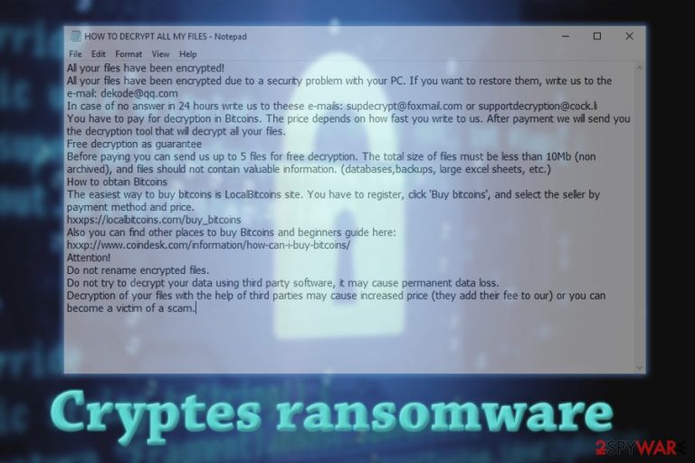 Cryptes ransomware