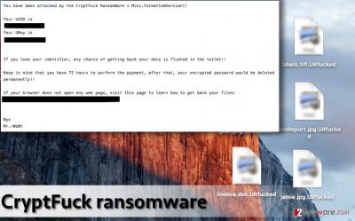 Consequences after CryptFuck ransomware attacks the computer