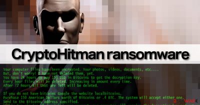 CryptoHitman malware replaces wallpaper and displays ransom note