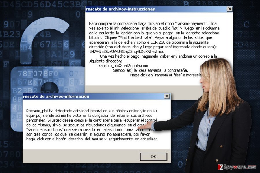 The image of CryptoJacky ransomware virus The image of CryptoJacky ransomware virus