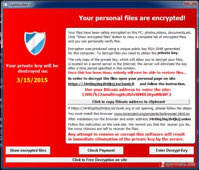 Cryptolocker-v3 ransomware