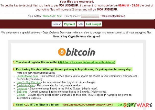 Cryptolocker ransom warning Cryptolocker ransom warning