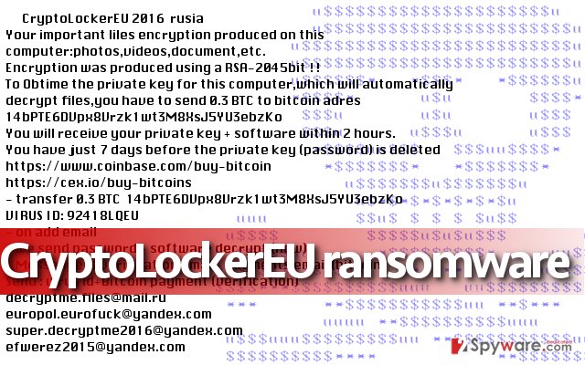 Image of CryptoLockerEU ransomware note
