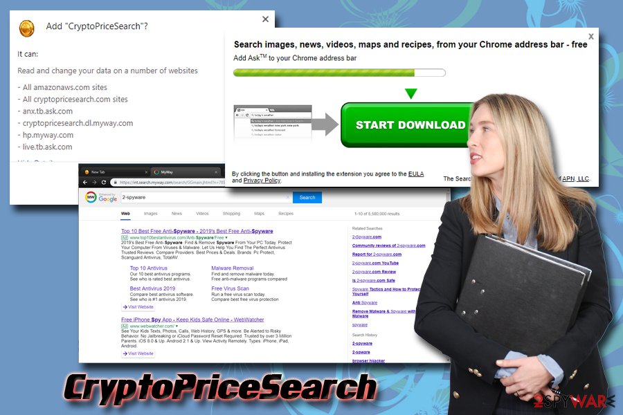 CryptoPriceSearch browser hijacker