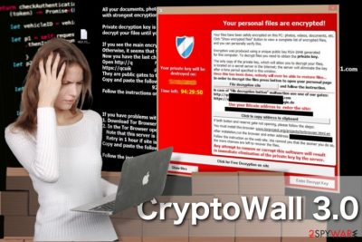 Image of the CryptoWall ransomware virus