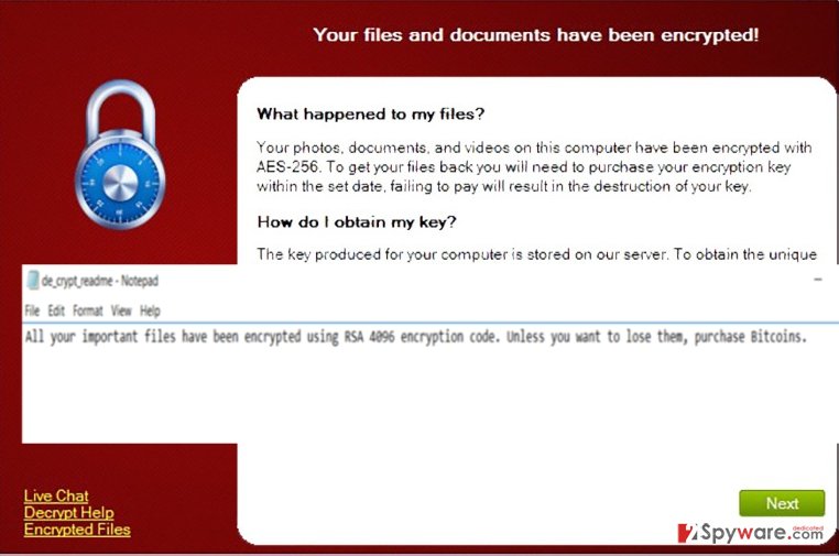 The picture revealing CryptXXX ransomware The picture revealing CryptXXX ransomware