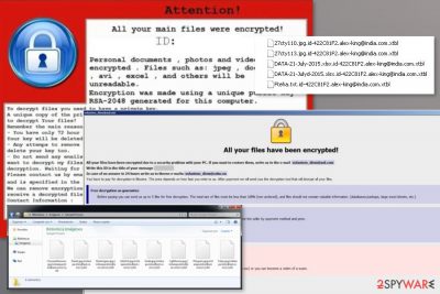 Examples of Crysis ransomware