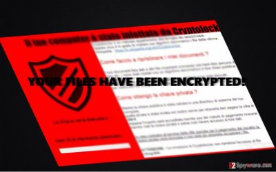 The ransom note of CryptoLocker 5.1