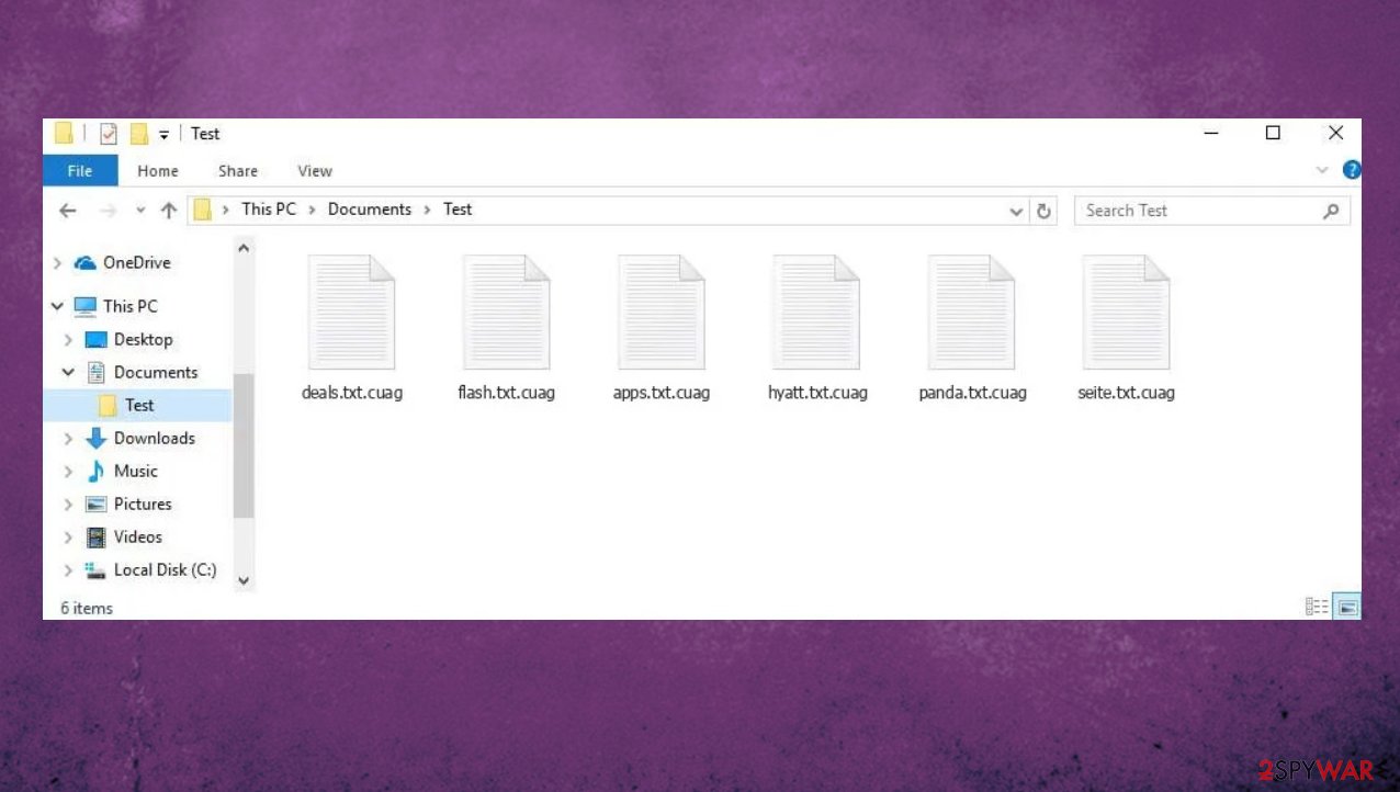 Cuag file virus
