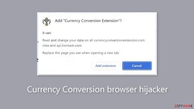 Currency Conversion browser hijacker