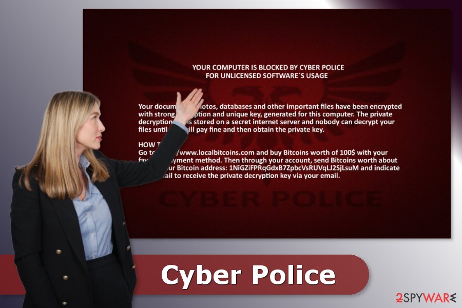Ransom note by Cyber Police ransomware virus