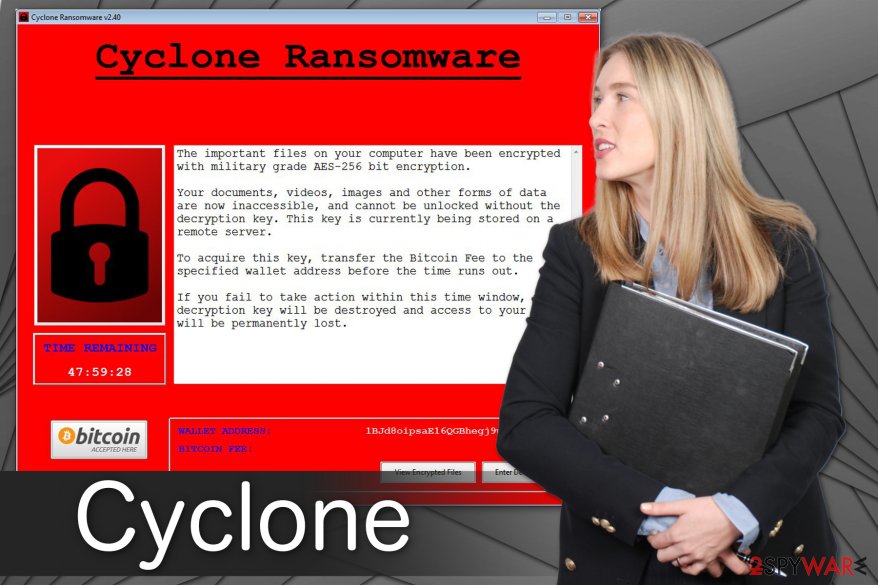 Cyclone ransomware image