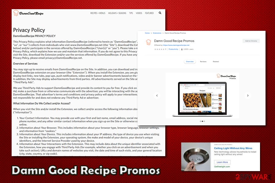 Damn Good Recipe Promos data gathering