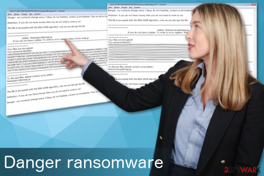 Danger ransomware virus