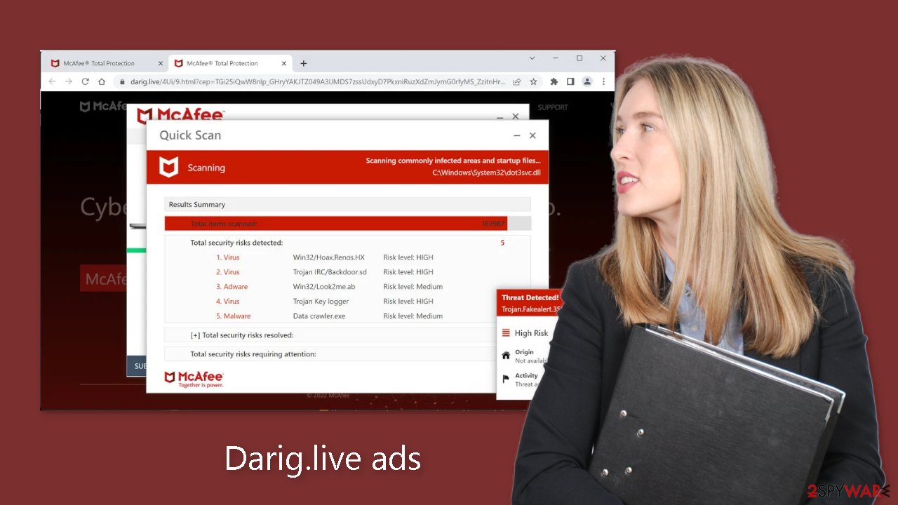 Darig.live ads