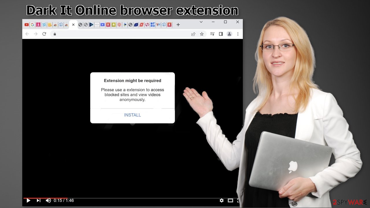 Dark It Online browser extension