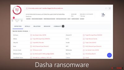 Dasha ransomware