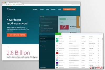 Dashlane password manager