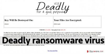 Image showing Deadly virus' ransom note