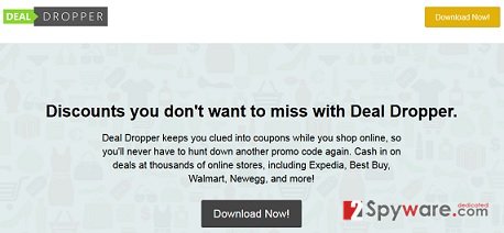 Deal Dropper pop-up ads snapshot Deal Dropper pop-up ads snapshot