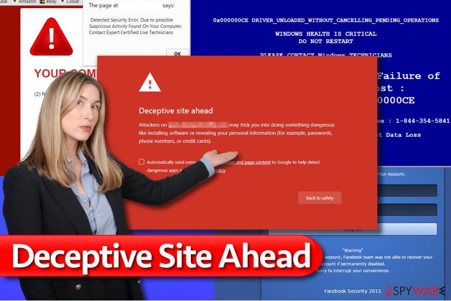 Deceptive Site Ahead message