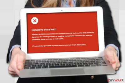 Deceptive Site Ahead warning on Google