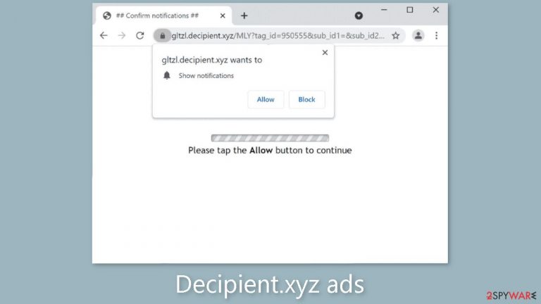 Decipient.xyz ads