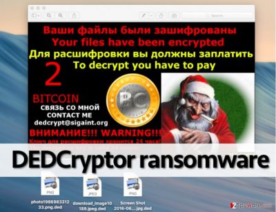 Message from DEDCryptor virus