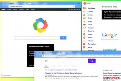 Default-search.net browser hijacker