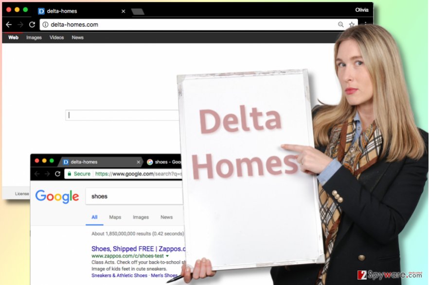 Delta Homes redirect virus