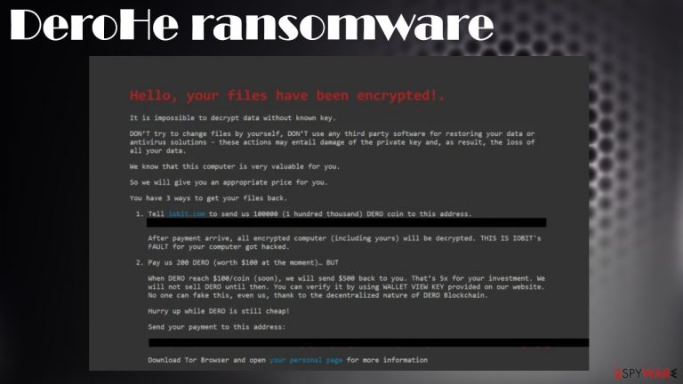 DeroHe ransomware 