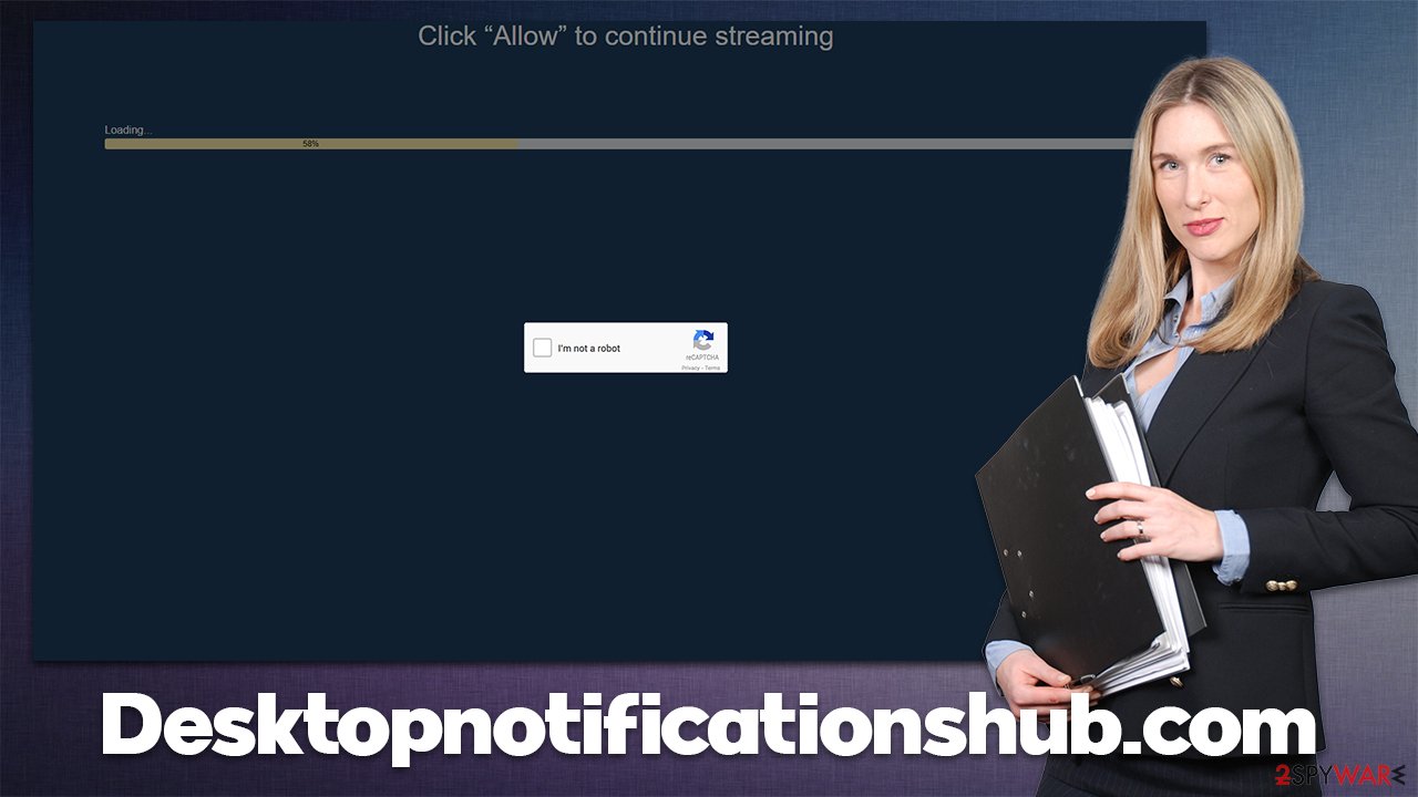 Desktopnotificationshub.com virus